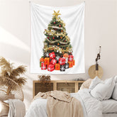 Aperturee - Huge Glitter Tree With Gifts Christmas Wall Tapestry